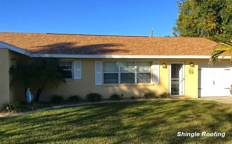 Residential shingle roof by Florida Southern Roofing.